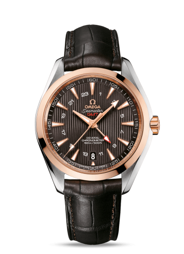 Omega Seamaster Aqua Terra 150M Co-Axial 43 GMT Stainless Steel / Red Gold / Grey / Glauser